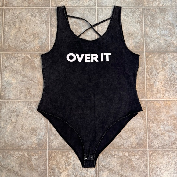 Urban Nation Over It bodysuit vintage Black XL - Picture 1 of 12